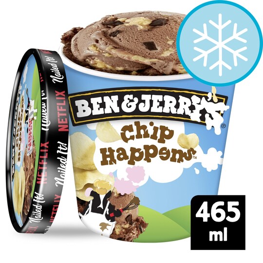 Ben And Jerry's Chip Happens Chocolate Ice Cream 465Ml Tesco Groceries