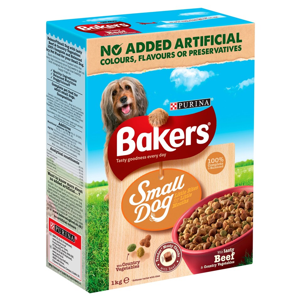 Bakers Complete Small Dog Beef And Vegetable Medley 1Kg