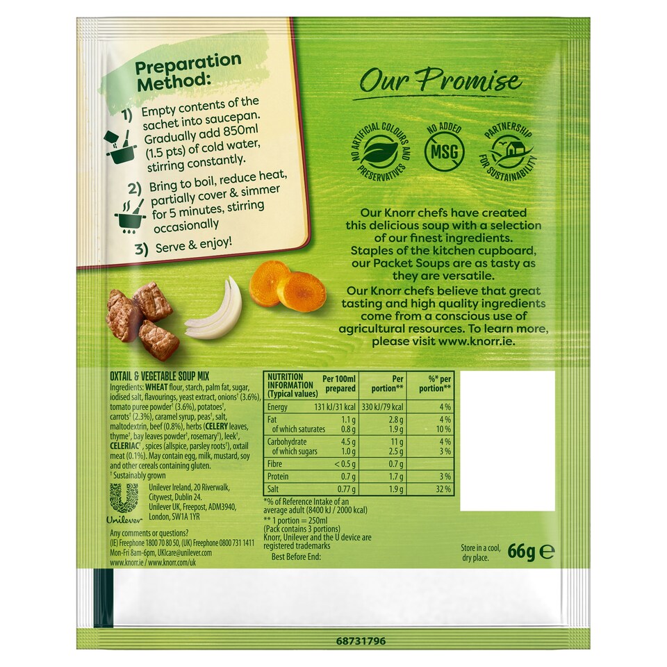 image 1 of Knorr Oxtail/Veg Soup 66G