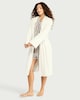 image 2 of F&F Fleece Belted Dressing Gown in Cream