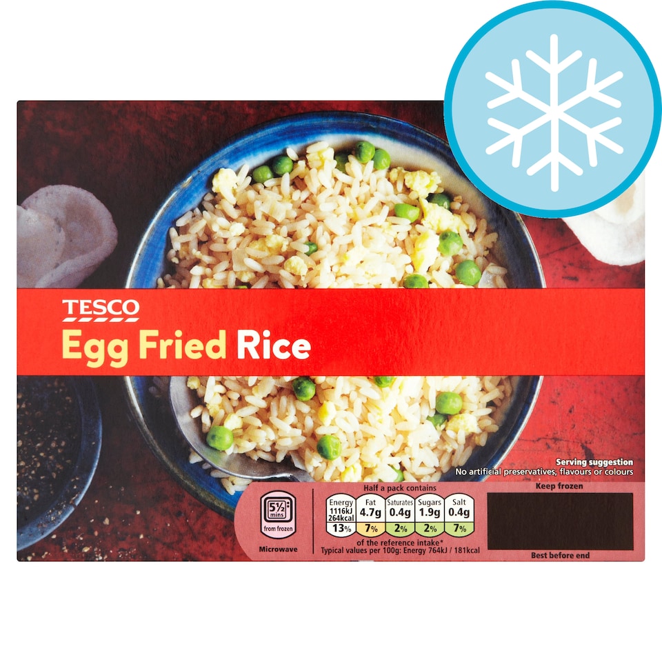 Tesco Rice TESCO EGG FRIED RICE 300G - Tesco Groceries