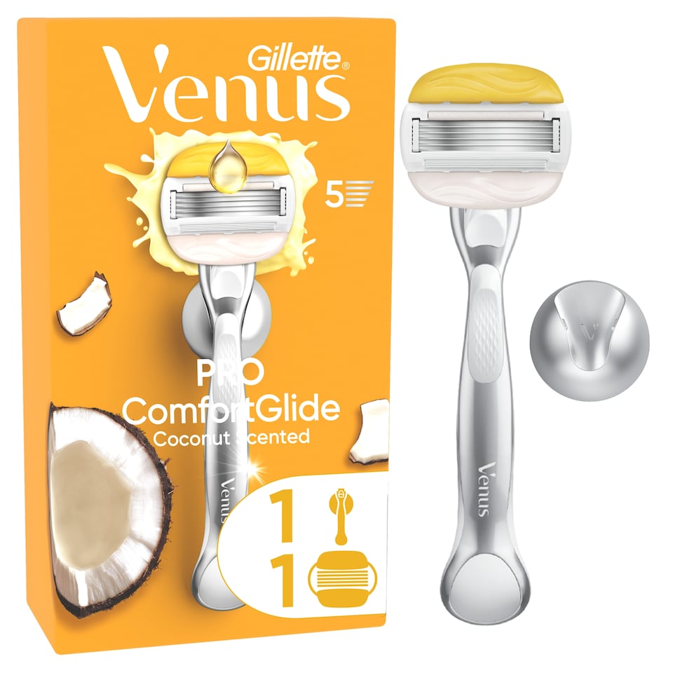 image 1 of Gillette Venus Comfortglide Coconut & Olay Platinum Women's Razor