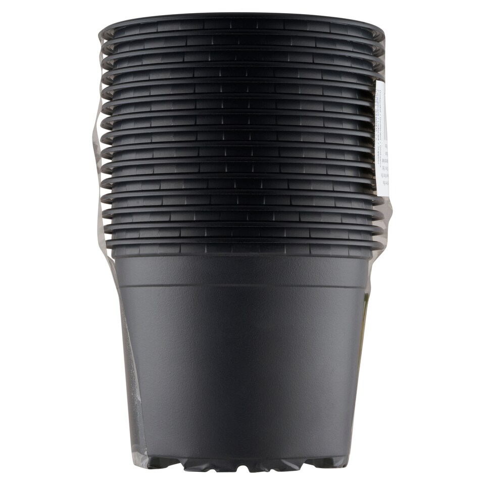 Nohel Garden Premium VCG műanyag könnyített fekete virágcserép d10 cm 15 db