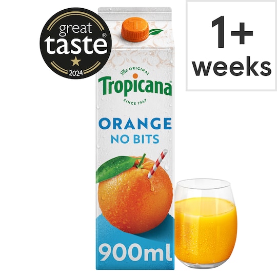 Tropicana Smooth Orange Juice 900Ml