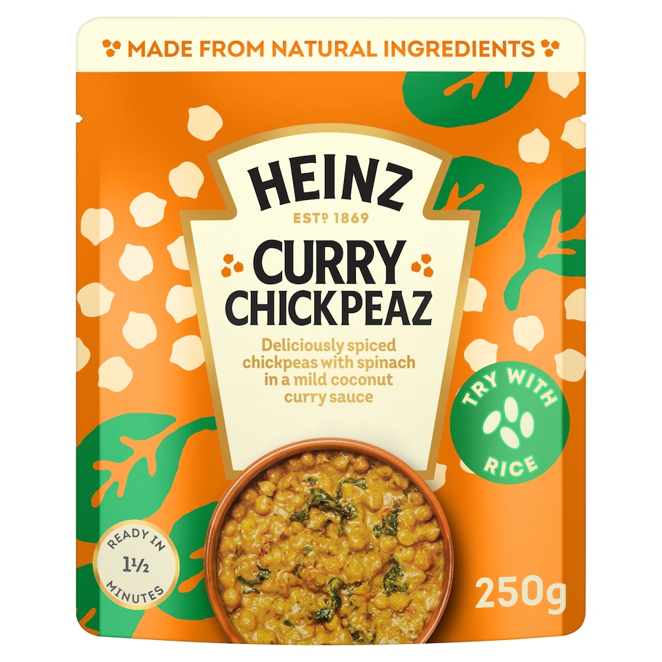 image 1 of Heinz Curry Chickpeas with Coconut and Spinach 250g