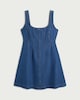 image 4 of F&F Pure Cotton Scoop Neck Sleeveless Mini Dress in Blue