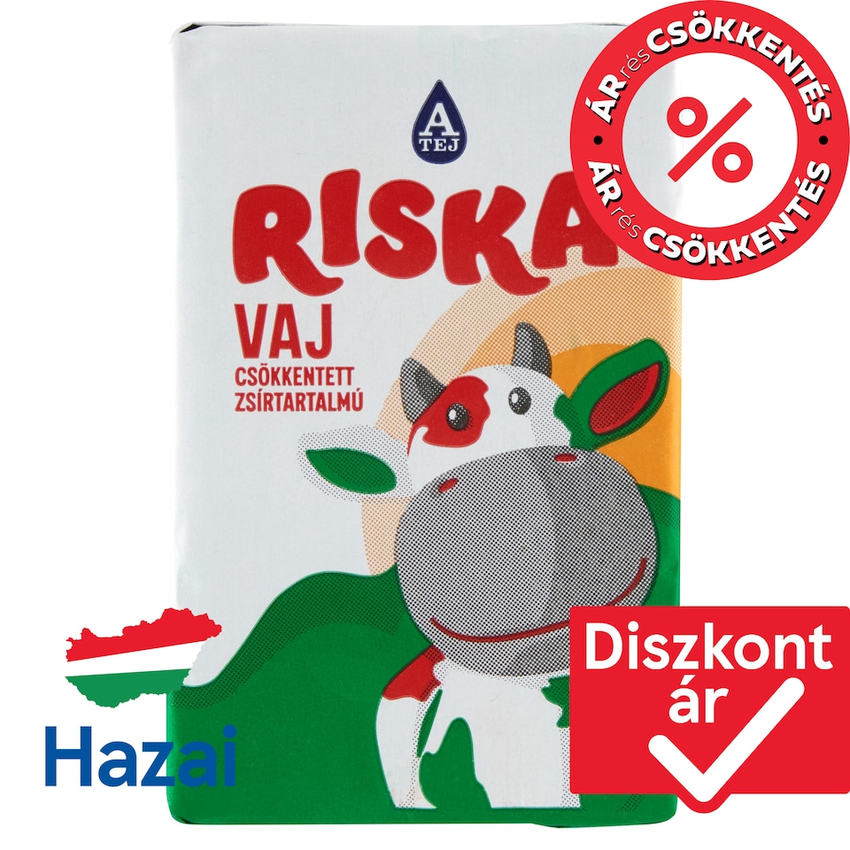 Riska csökkentett zsírtartalmú vaj 100 g 1. kép
