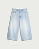 image 4 of F&F Wide Leg Denim Culottes in Blue