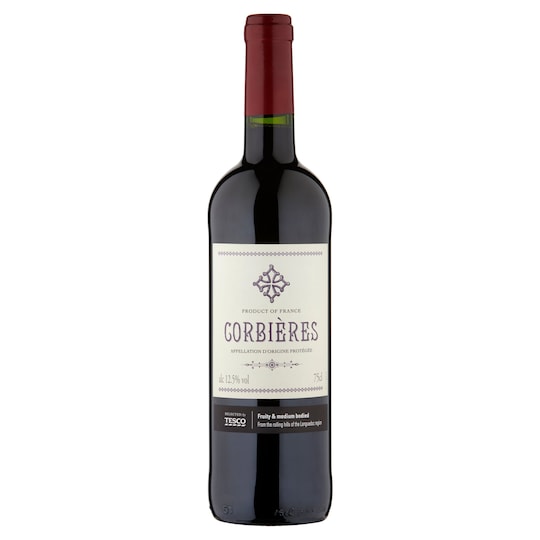 Tesco Corbieres Red Wine 75Cl Tesco Groceries