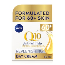 NIVEA Q10 Anti-Wrinkle Day Cream Moisturiser 60+ Skin 50ml 