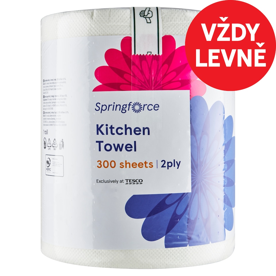 Springforce Kitchen Towel 2 Ply 1 Roll
