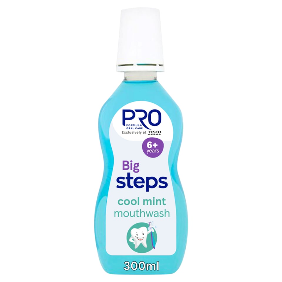 image 1 of Pro Formula Big Steps Cool Mint Mouthwash 6+ 300Ml