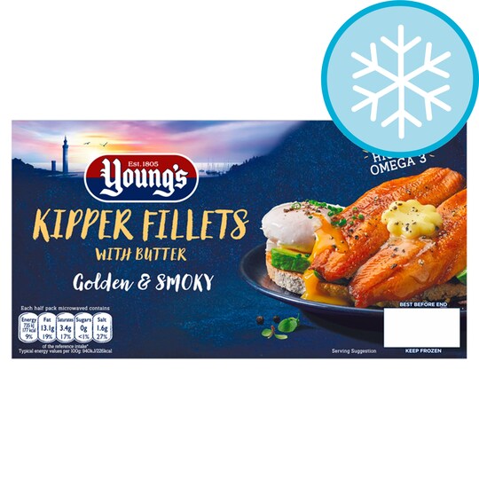 Youngs Kipper Fillets With Butter 170G