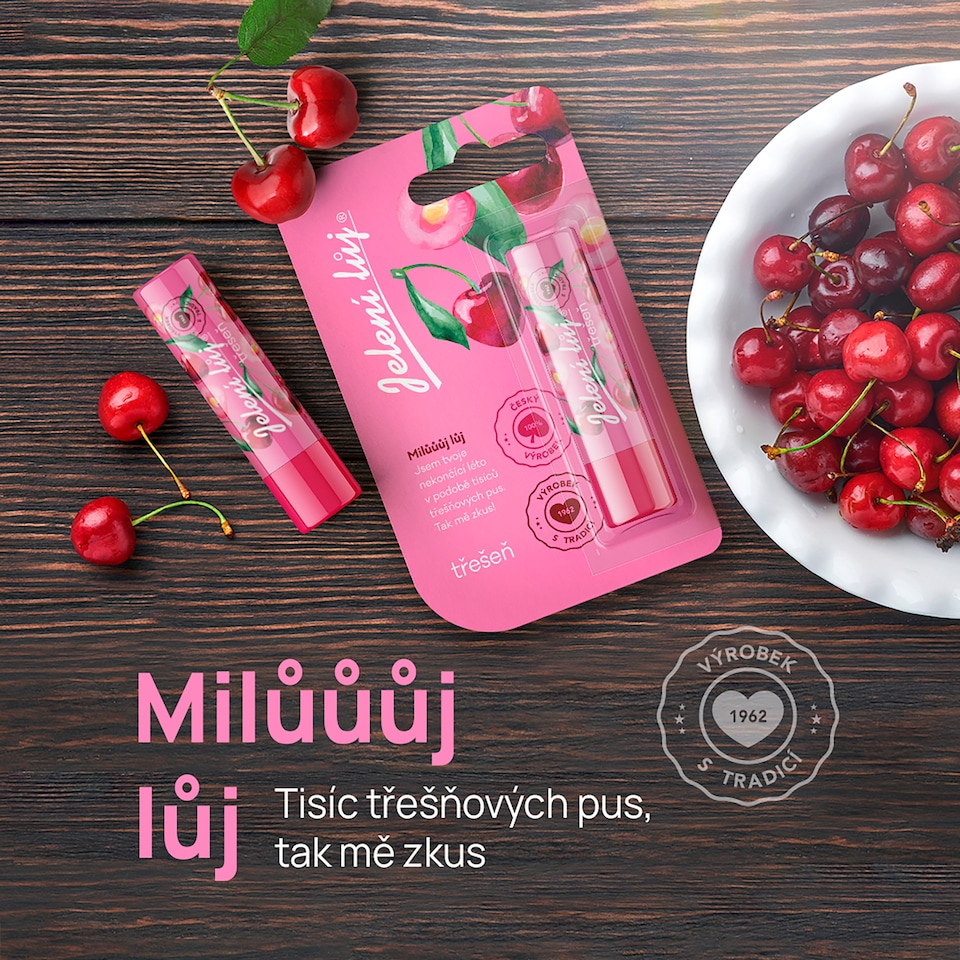 image 1 of Jelení Lůj Cherry Lip Balm