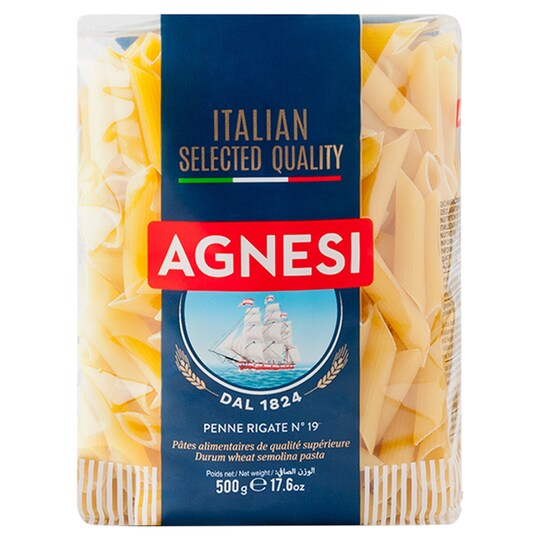 Agnesi Penne Rigate 500G Tesco Groceries