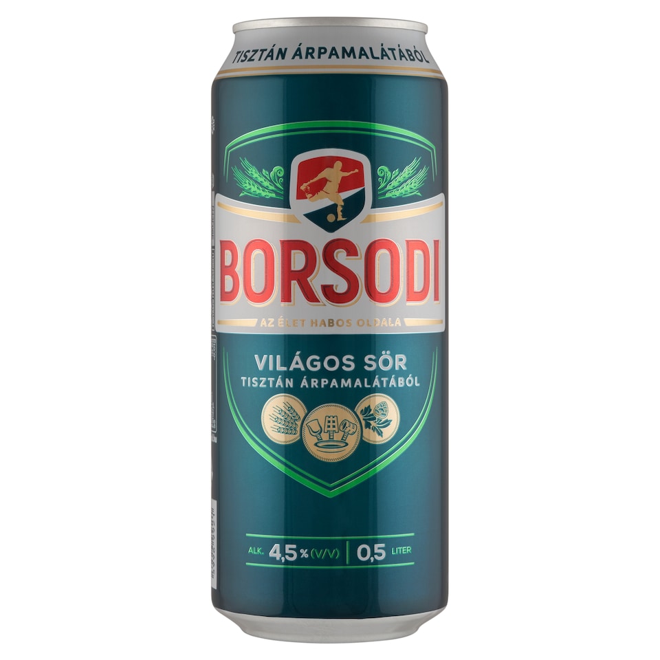 Borsodi világos sör 4,5% 0,5 l  1. kép