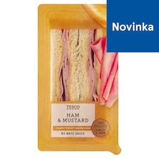 Tesco Wheat Toast Bread with Smoked Ham and Mustard 177 g