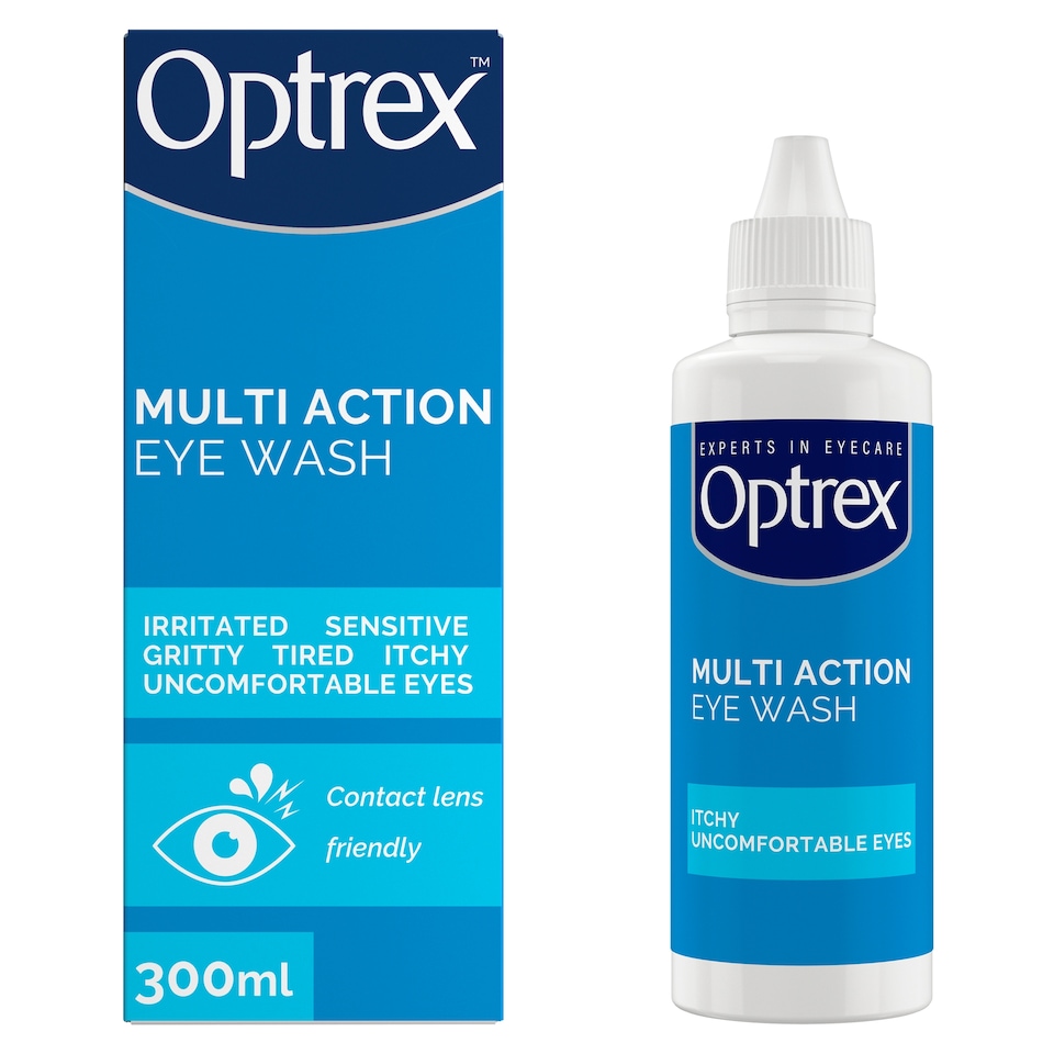 image 1 of Optrex Multi Action Soothing Eye Wash For Irritated Eyes 300ml