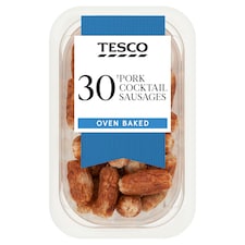 Tesco 30 Pork Cocktail Sausages 240g