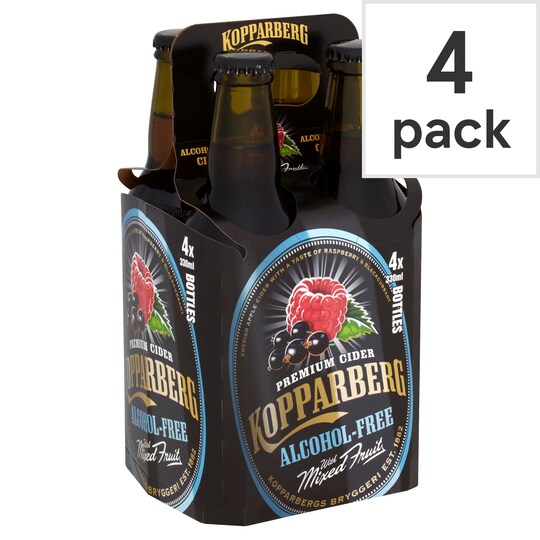 Kopparberg Mixed Fruit Alcohol Free 4X330ml Tesco Groceries