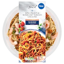 Tesco Finest King Prawn & Sunblush Tomato Linguine 750g