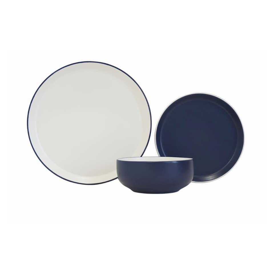 Tesco Aura 12 Piece Dinner Set Matte Navy
