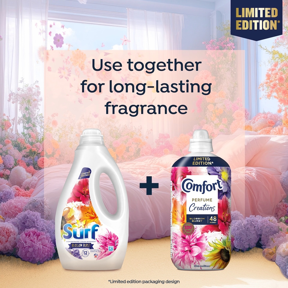 image 1 of Surf Blossom Burst Liquid Laundry Detergent 35 Washes 945ml