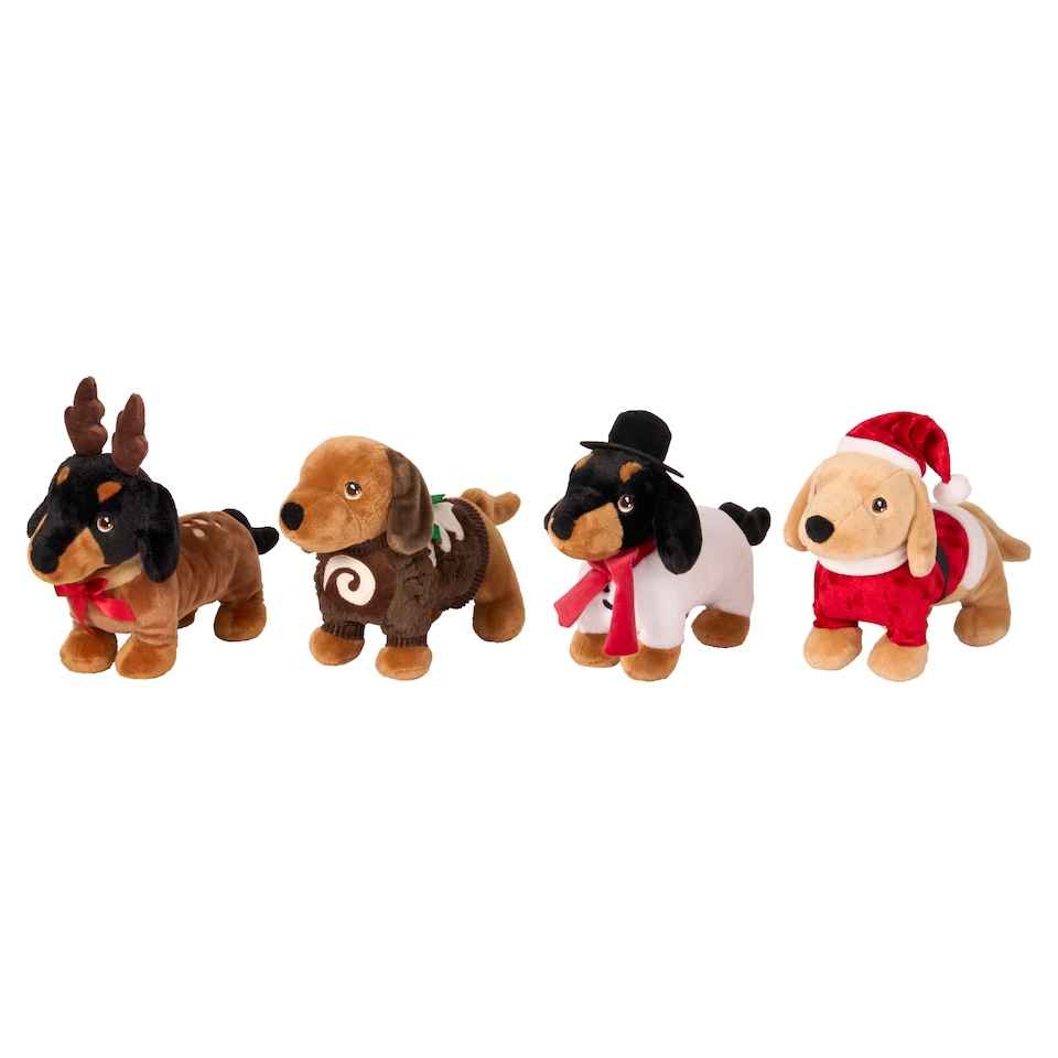 Tesco Festive Christmas Plush Dog Assortment