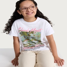 F&F Pure Cotton Claude Monet Water Lilies T-Shirt in White