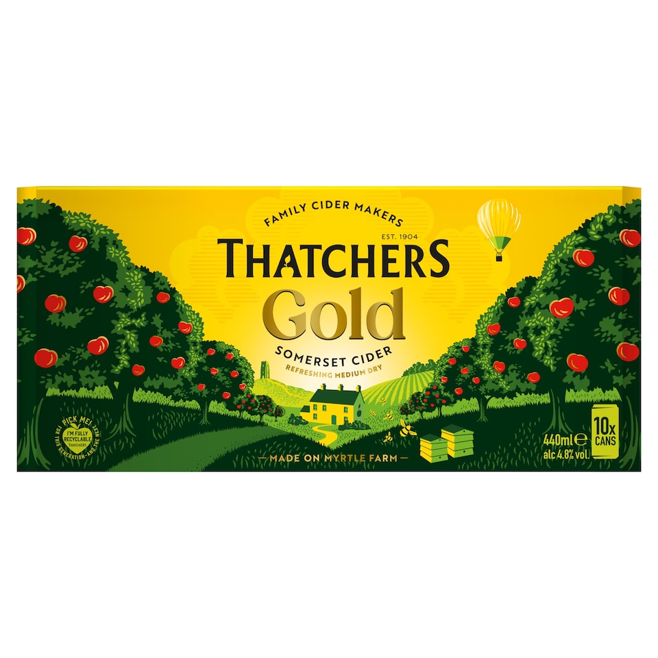 Thatchers Gold Cider 10 x 440ml
