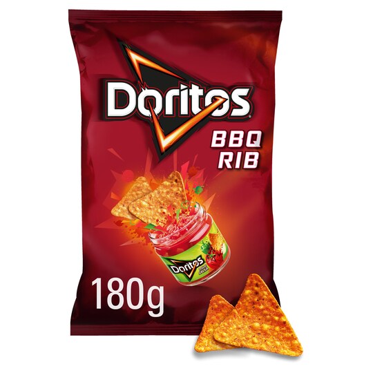 Doritos Bbq Rib Tortilla Chips 180G Tesco Groceries