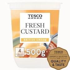 Tesco Fresh Custard 500G