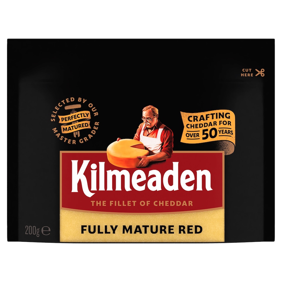 Kilmeaden Fully Mature Cheddar Red Cheddar 200G