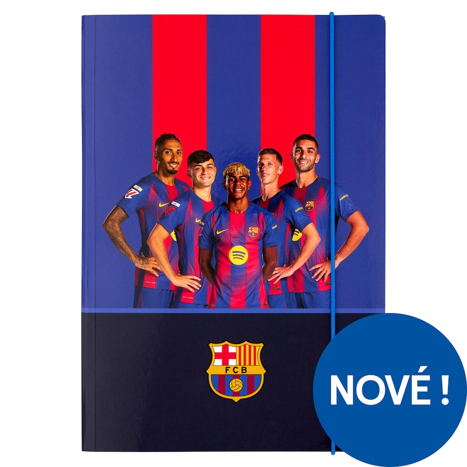 FCB Gumová složka karton A5