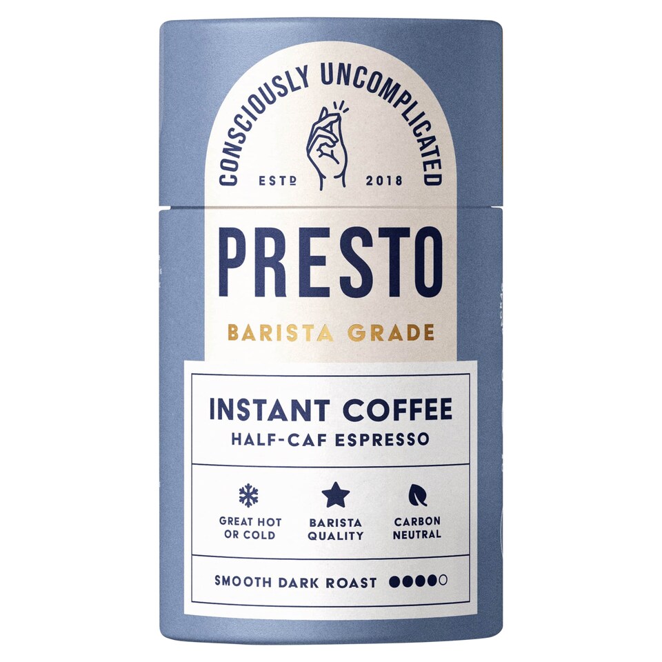 Presto Instant Coffee Half Caf Espresso 90g