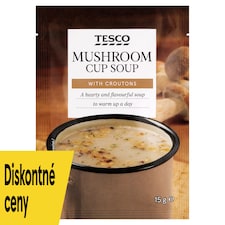Tesco Instantná hubová polievka s krutónmi 15 g