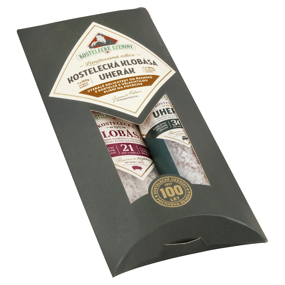 Kostelecké Uzeniny Kostelecká dvojka dárkové balení 0,340kg
