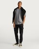 image 1 of F&F Cotton Rich Slim Leg Cuffed Cargo Joggers in Black