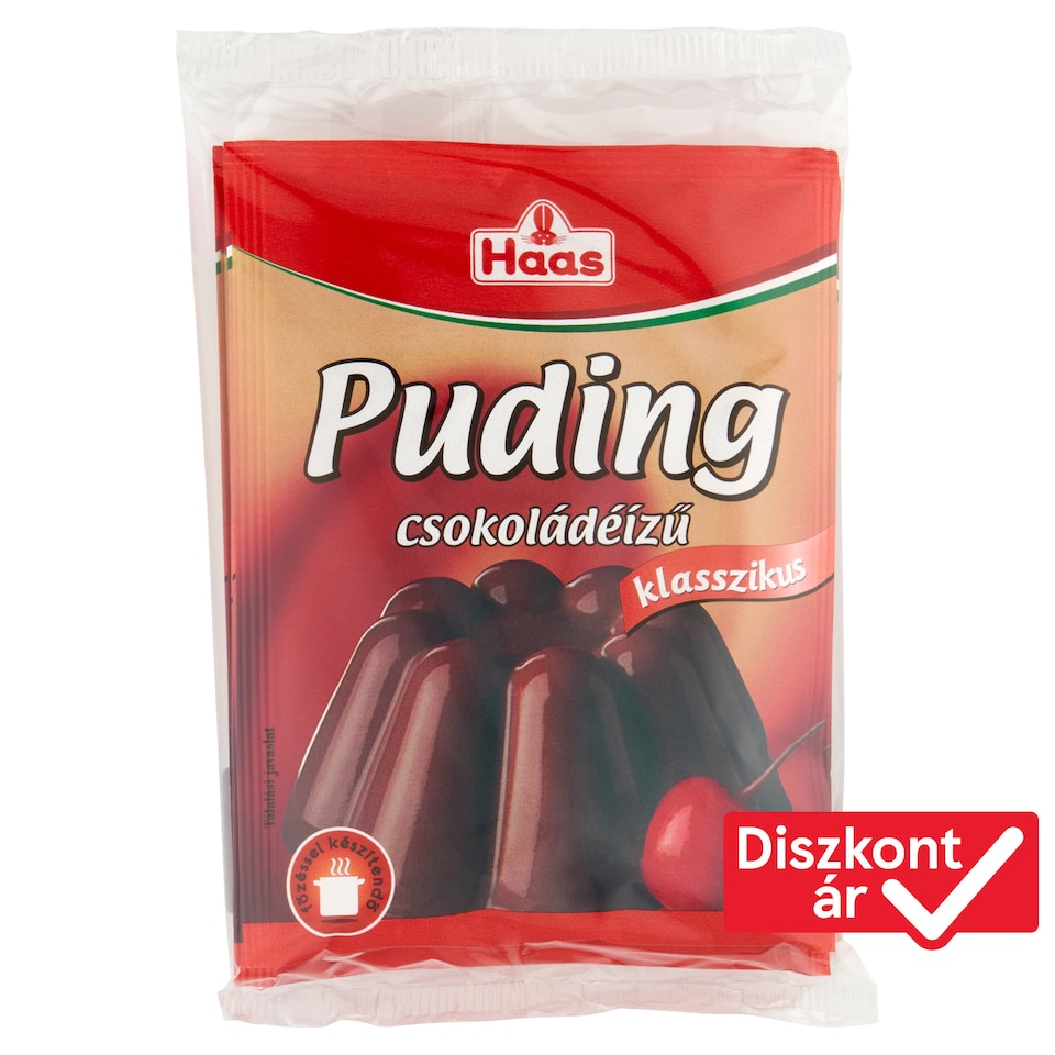 Haas Classic Chocolate Flavoured Pudding Powder 3 x 44 g