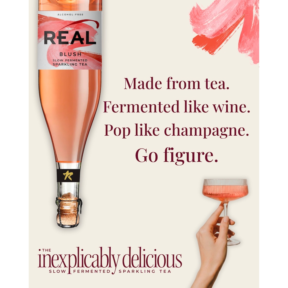 image 1 of REAL Blush Slow Fermented Sparkling Tea 75cl