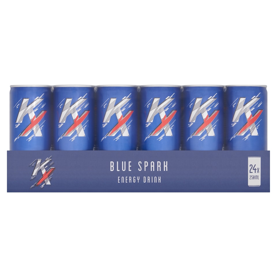 KX Blue Spark Energy Drink 24x250ml