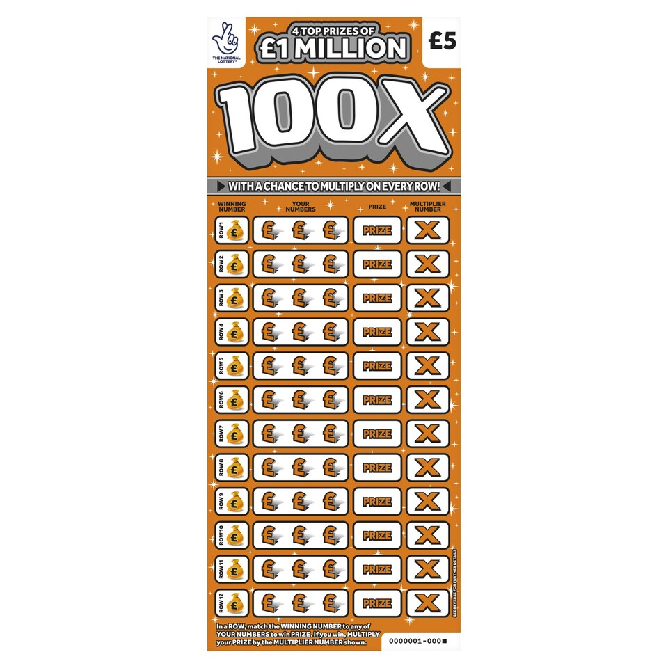 100X Scratchcard Tesco Groceries