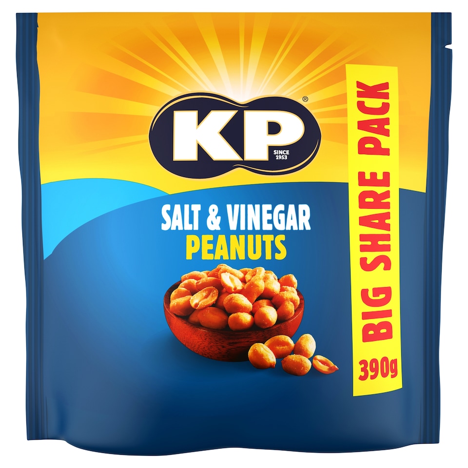 image 1 of KP Salt & Vinegar Peanuts 390g
