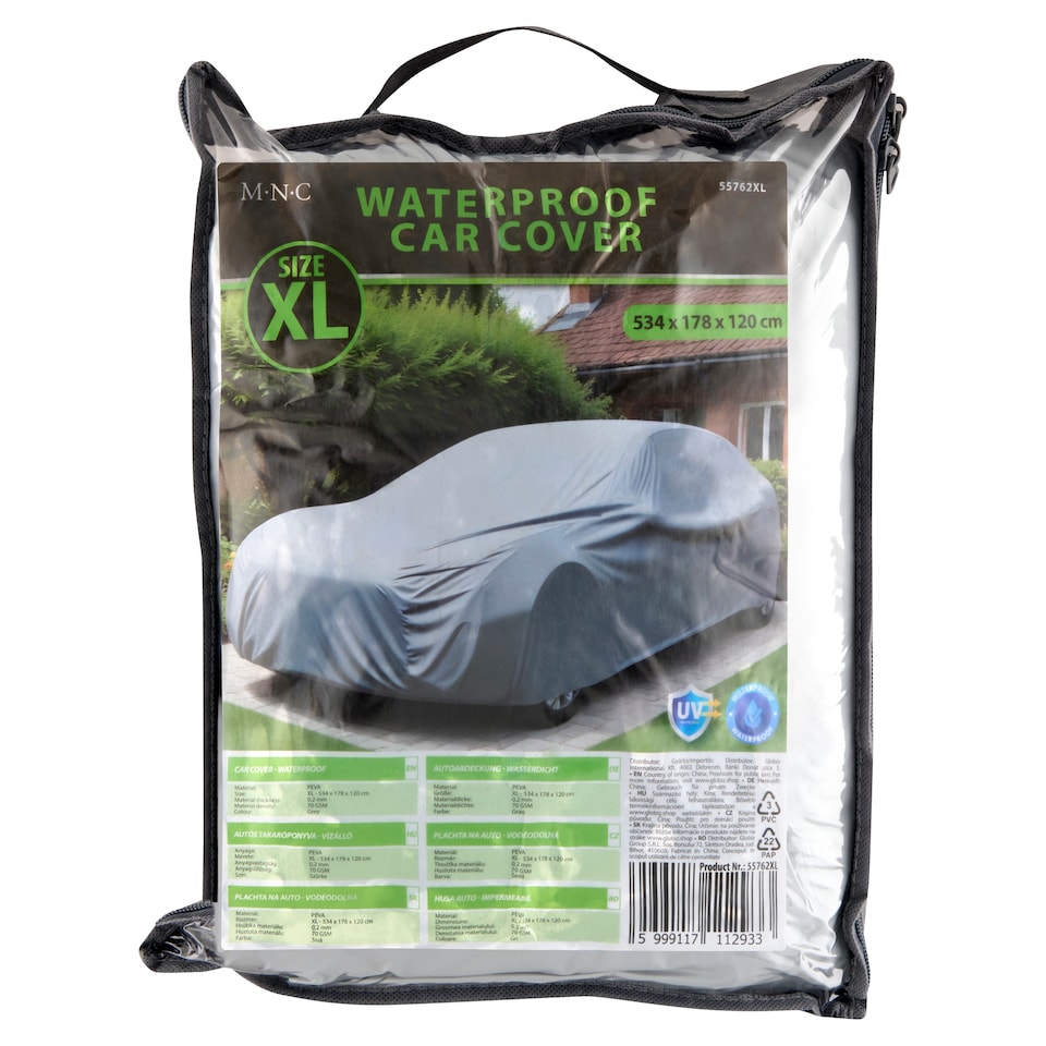 M.N.C. Waterproof Car Cover XL 534 x 178 x 120 cm