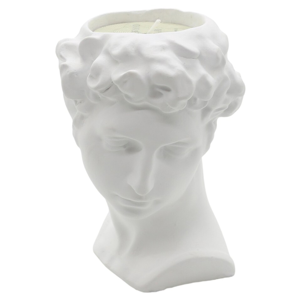 TESCO STATUE SANDLEWOOD CREAM CANDLE 80G