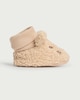 image 1 of Peter Rabbit Textured Booties in Brown