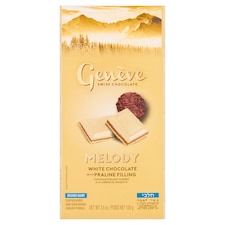 Geneve Melody White Chocolate with Praline Filling 100g