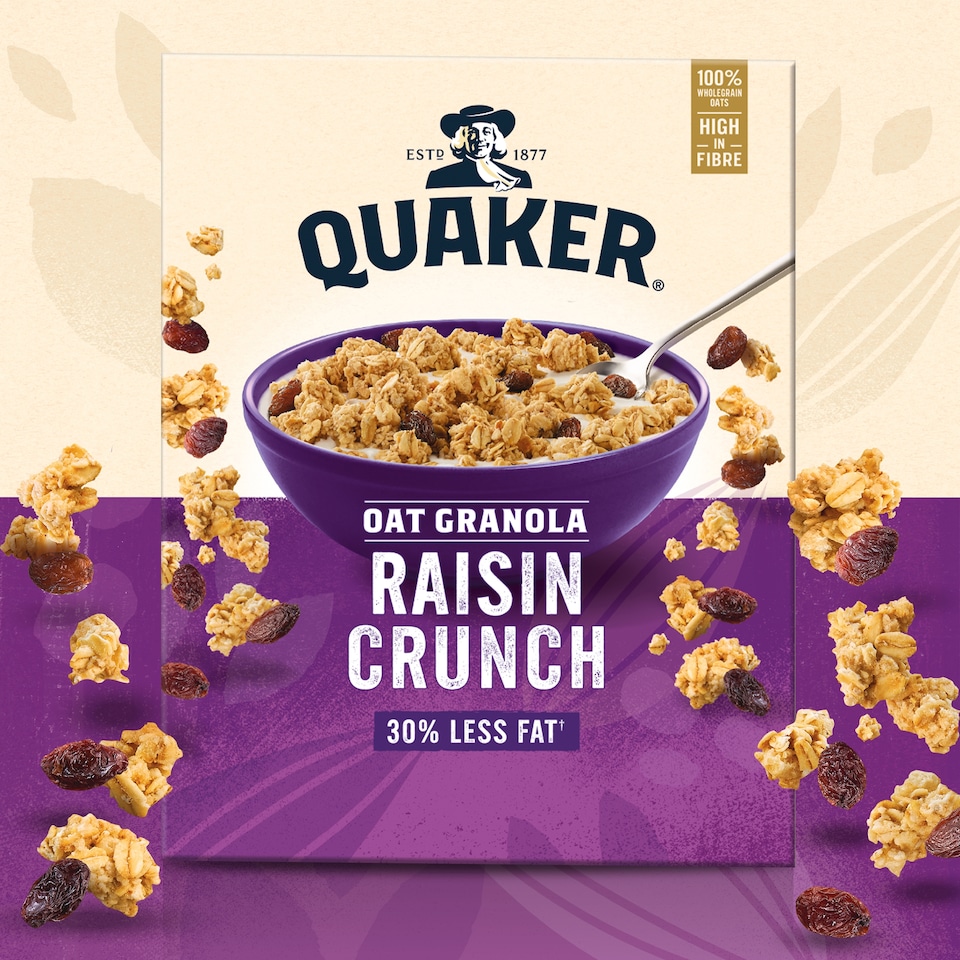 image 1 of Quaker Oat Granola Raisin 500g