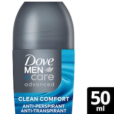 Dove Mencare Clean Comfort Antiperspirant Deodorant Roll On 50Ml
