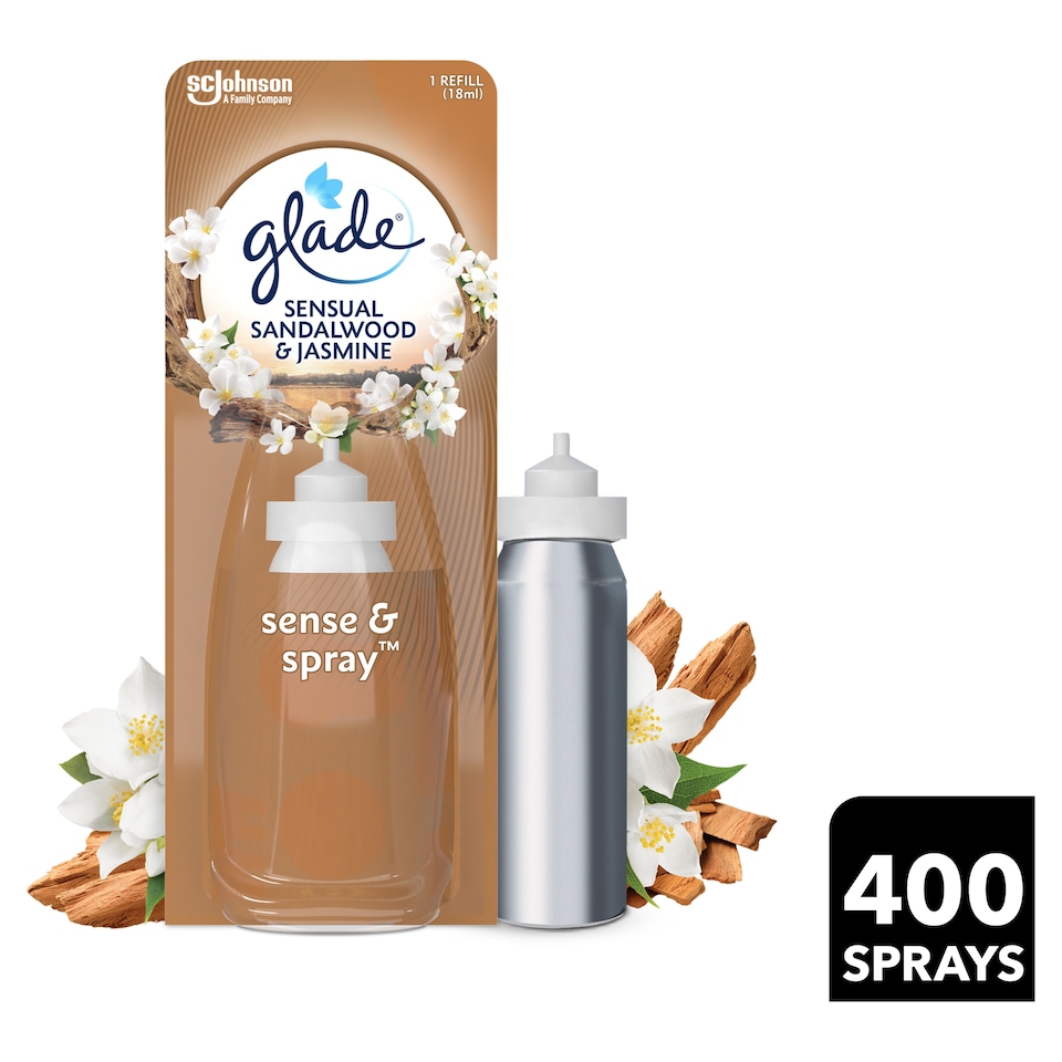 image 1 of Glade Sense & Spray Refill Sandalwood & Jasmine 18ml